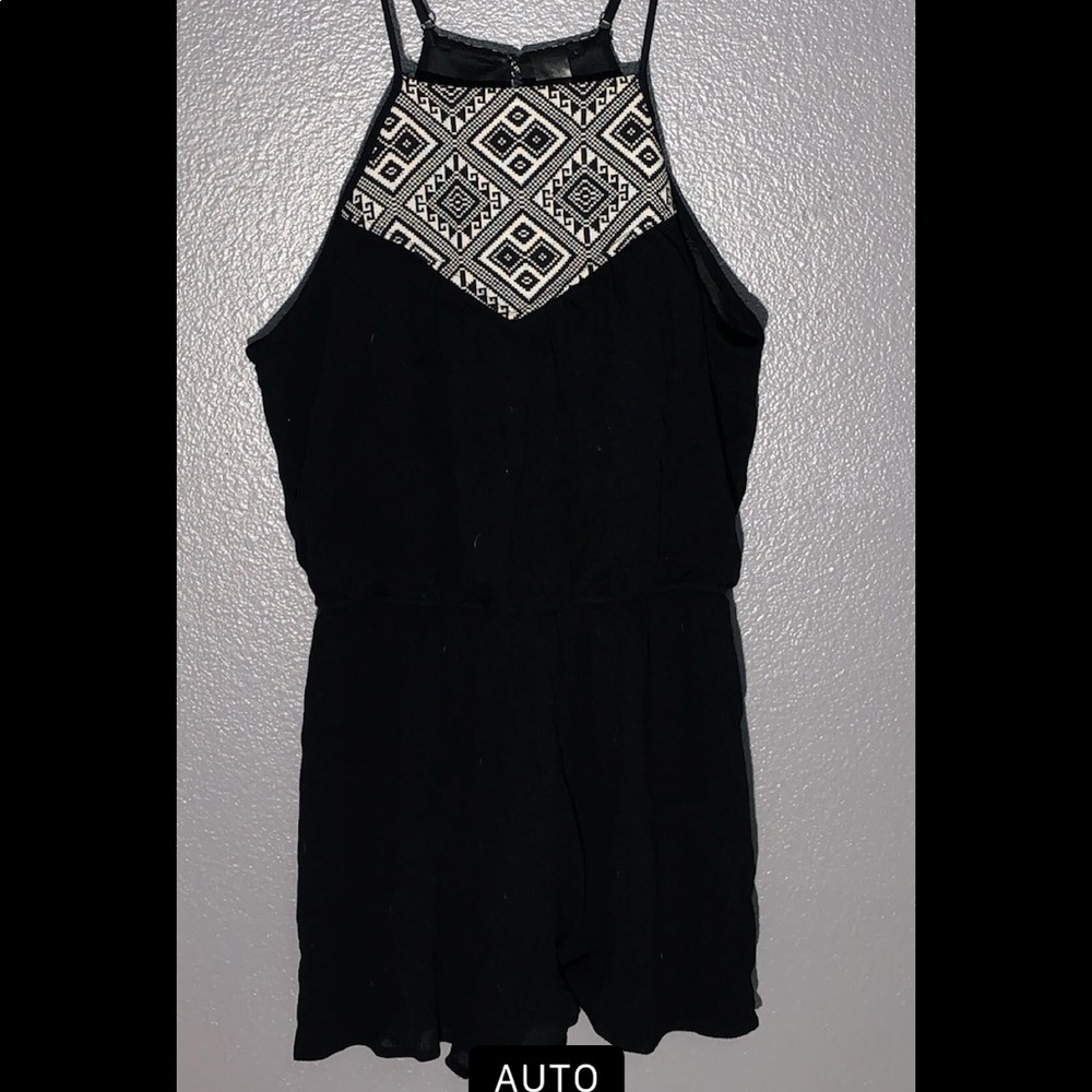 Black Aztec Romper